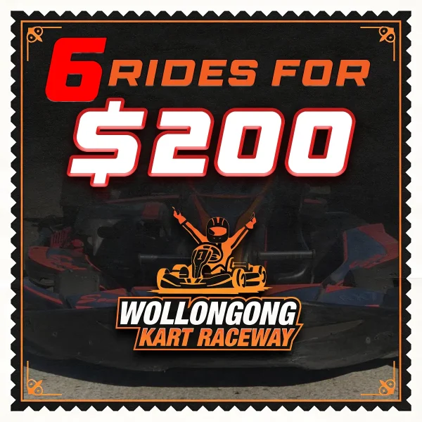 Gift Voucher - 6 Rides for $200
